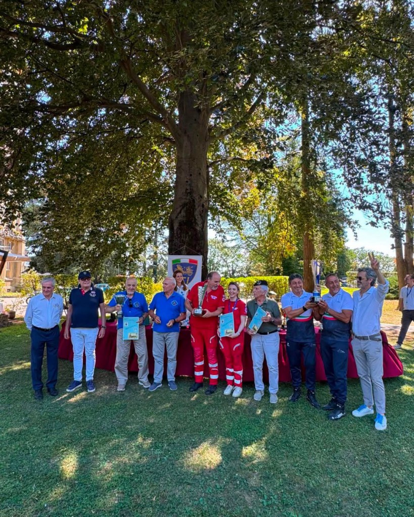 La premiazione dei tre team della categoria Veicoli Militari